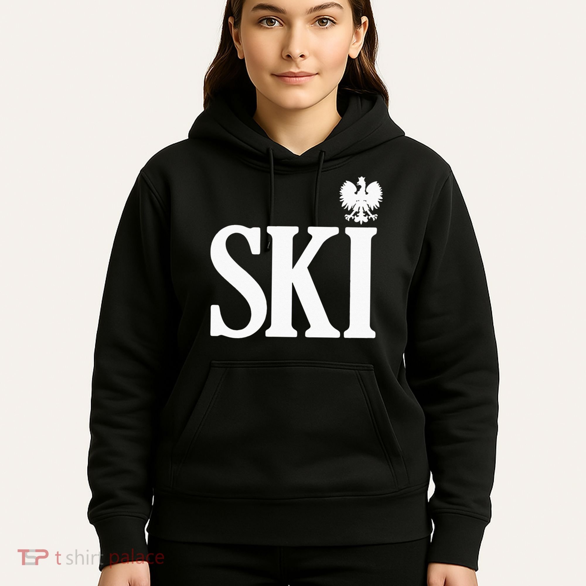 SKI Polish Surnames Ending Polish Eagle Dyngus Day Hoodie