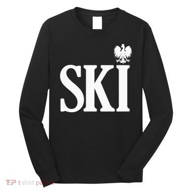 SKI Polish Surnames Ending Polish Eagle Dyngus Day Long Sleeve Shirt