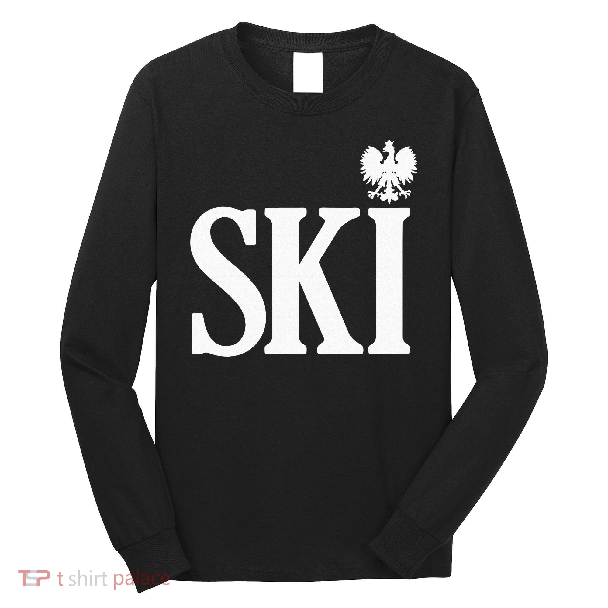SKI Polish Surnames Ending Polish Eagle Dyngus Day Long Sleeve Shirt