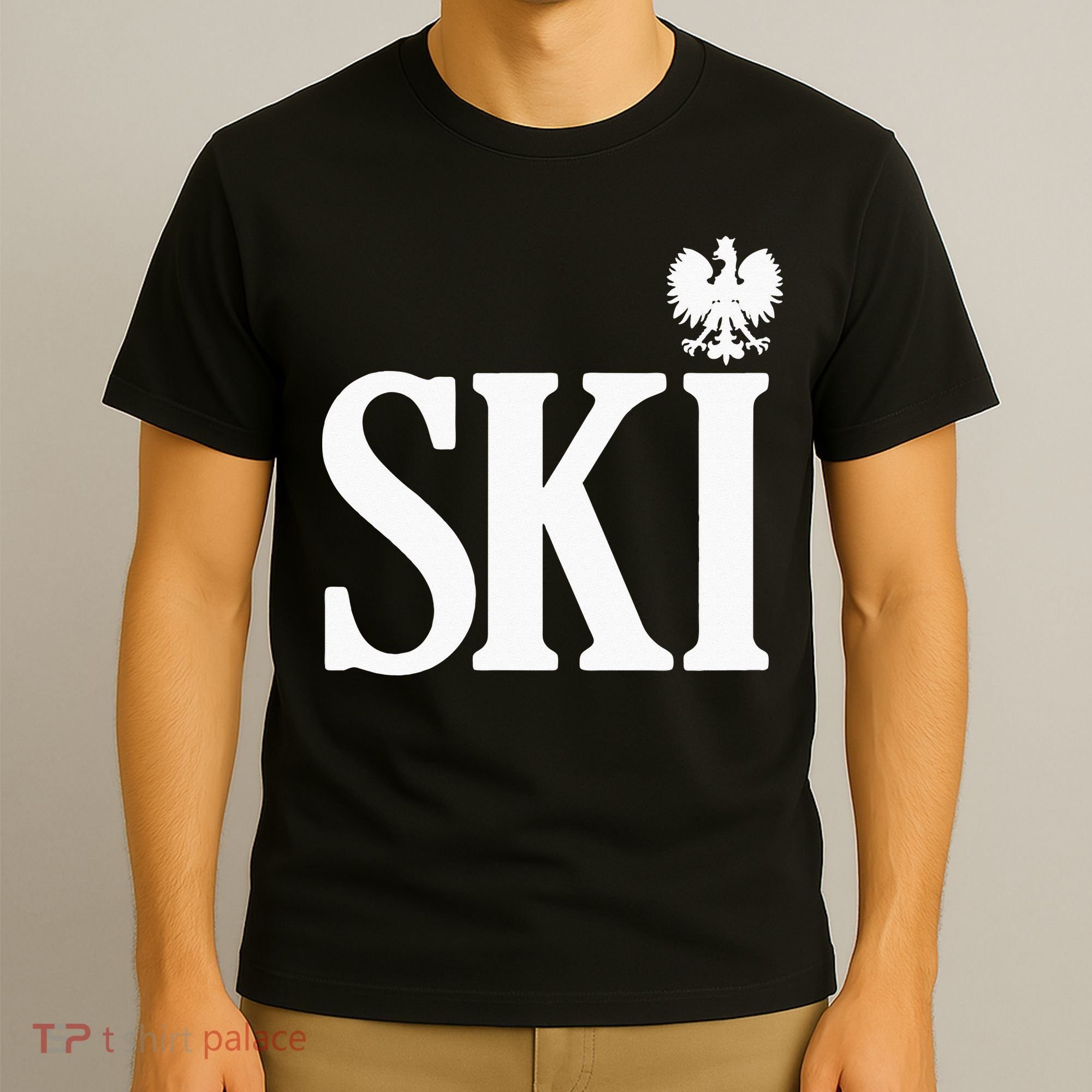 SKI Polish Surnames Ending Polish Eagle Dyngus Day T-Shirt