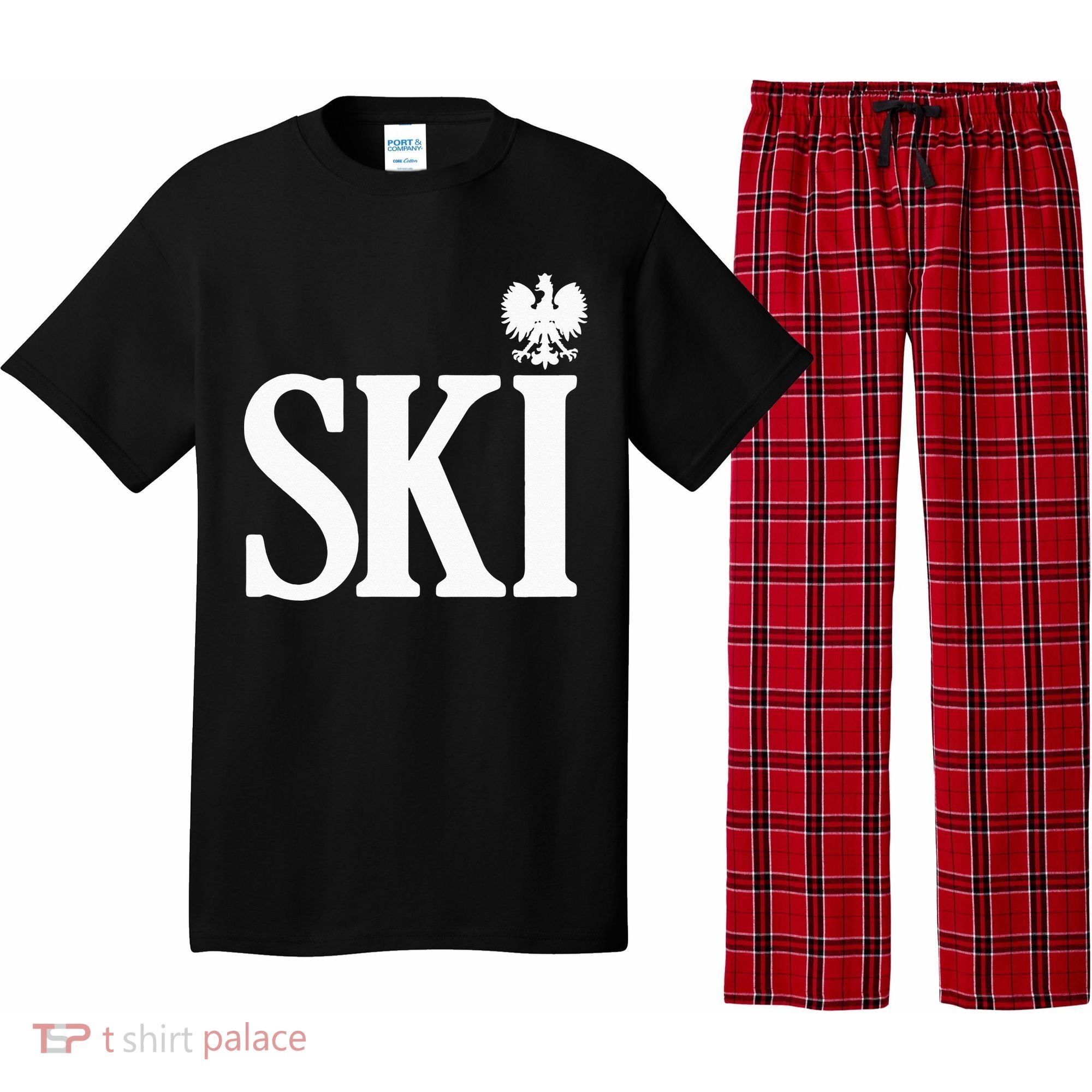 SKI Polish Surnames Ending Polish Eagle Dyngus Day Pajama Set