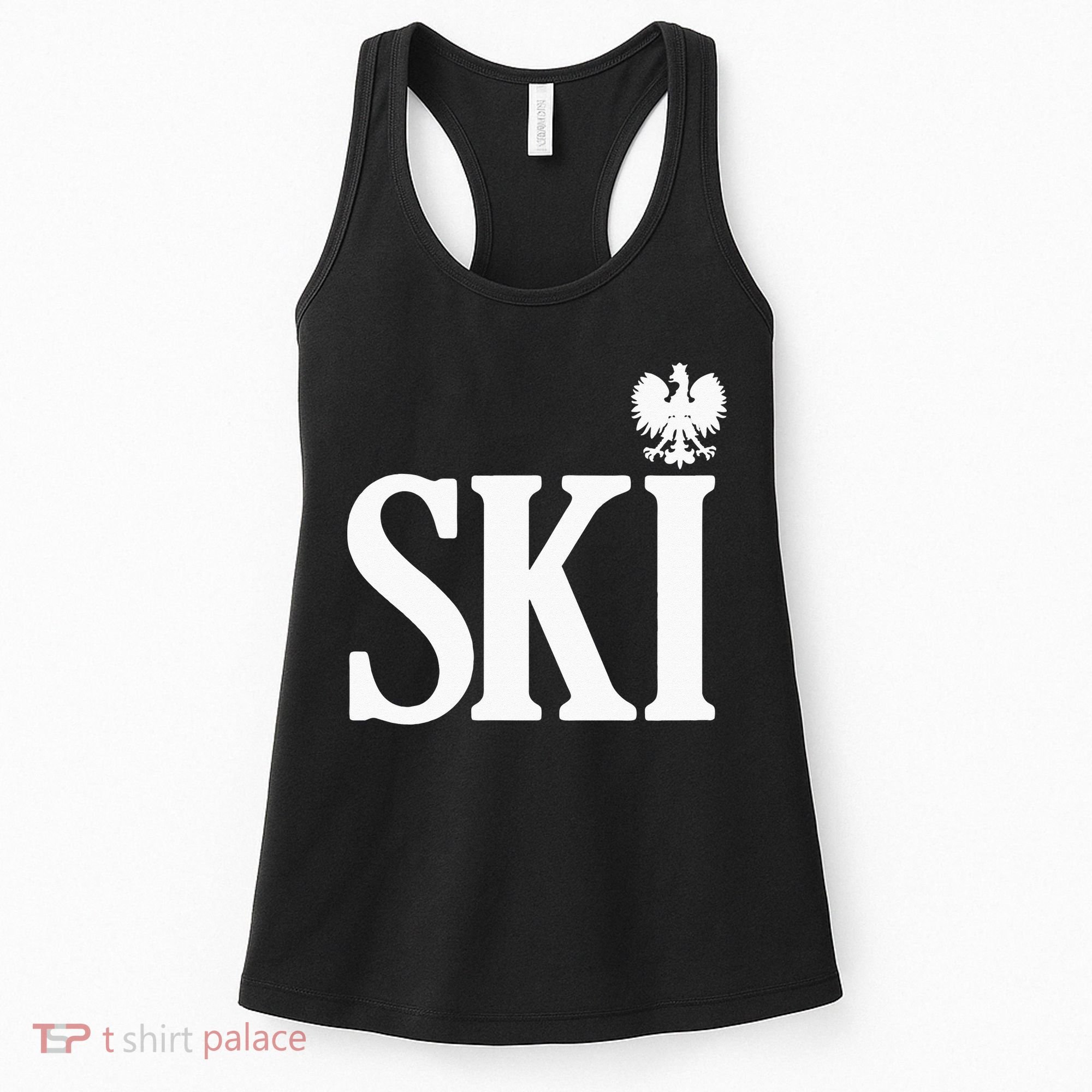 SKI Polish Surnames Ending Polish Eagle Dyngus Day Women's Tank Top