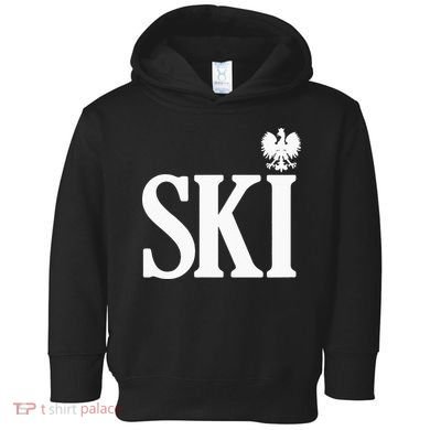 SKI Polish Surnames Ending Polish Eagle Dyngus Day Toddler Hoodie
