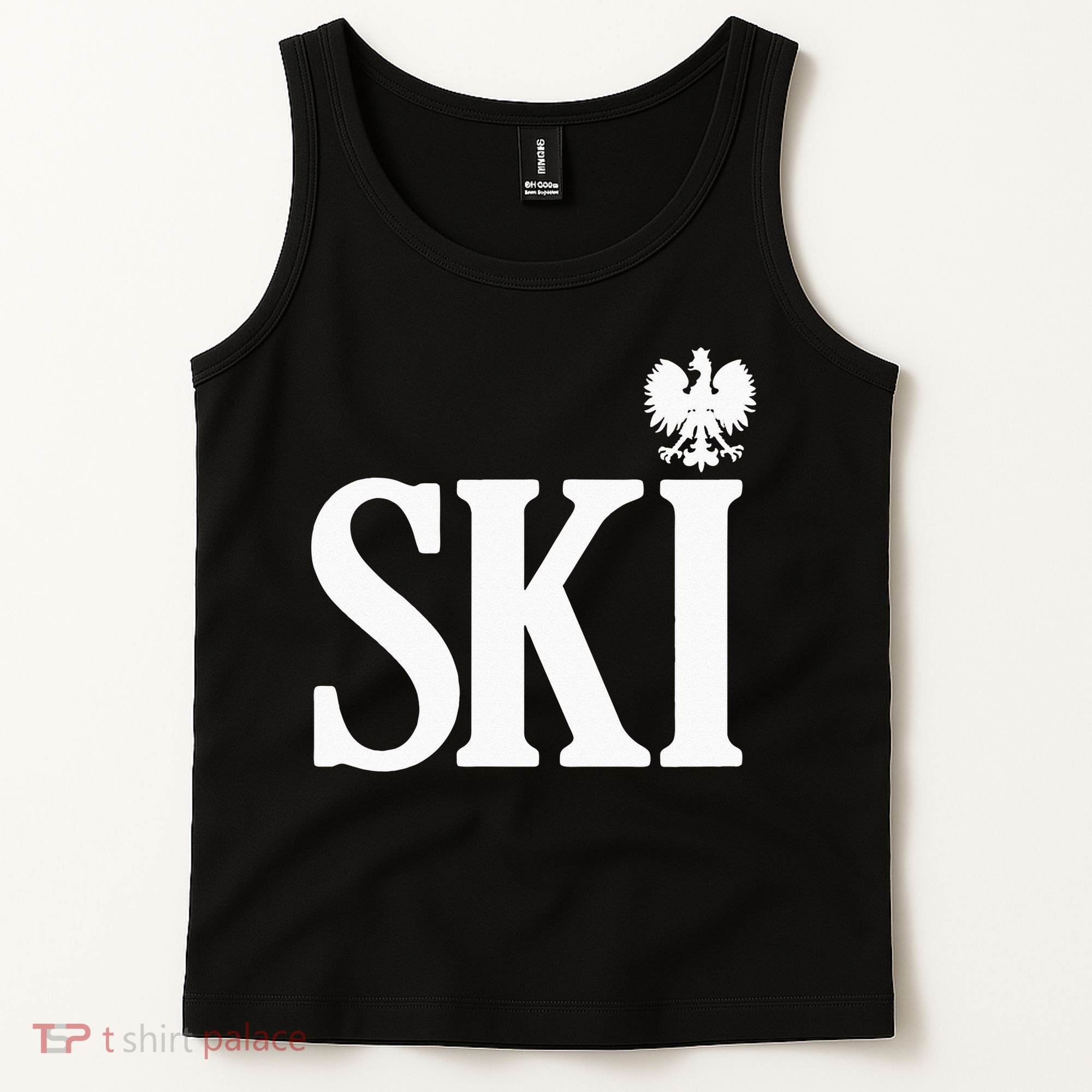 SKI Polish Surnames Ending Polish Eagle Dyngus Day Tank Top