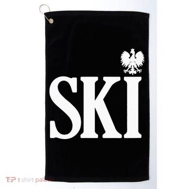 SKI Polish Surnames Ending Polish Eagle Dyngus Day Golf Towel