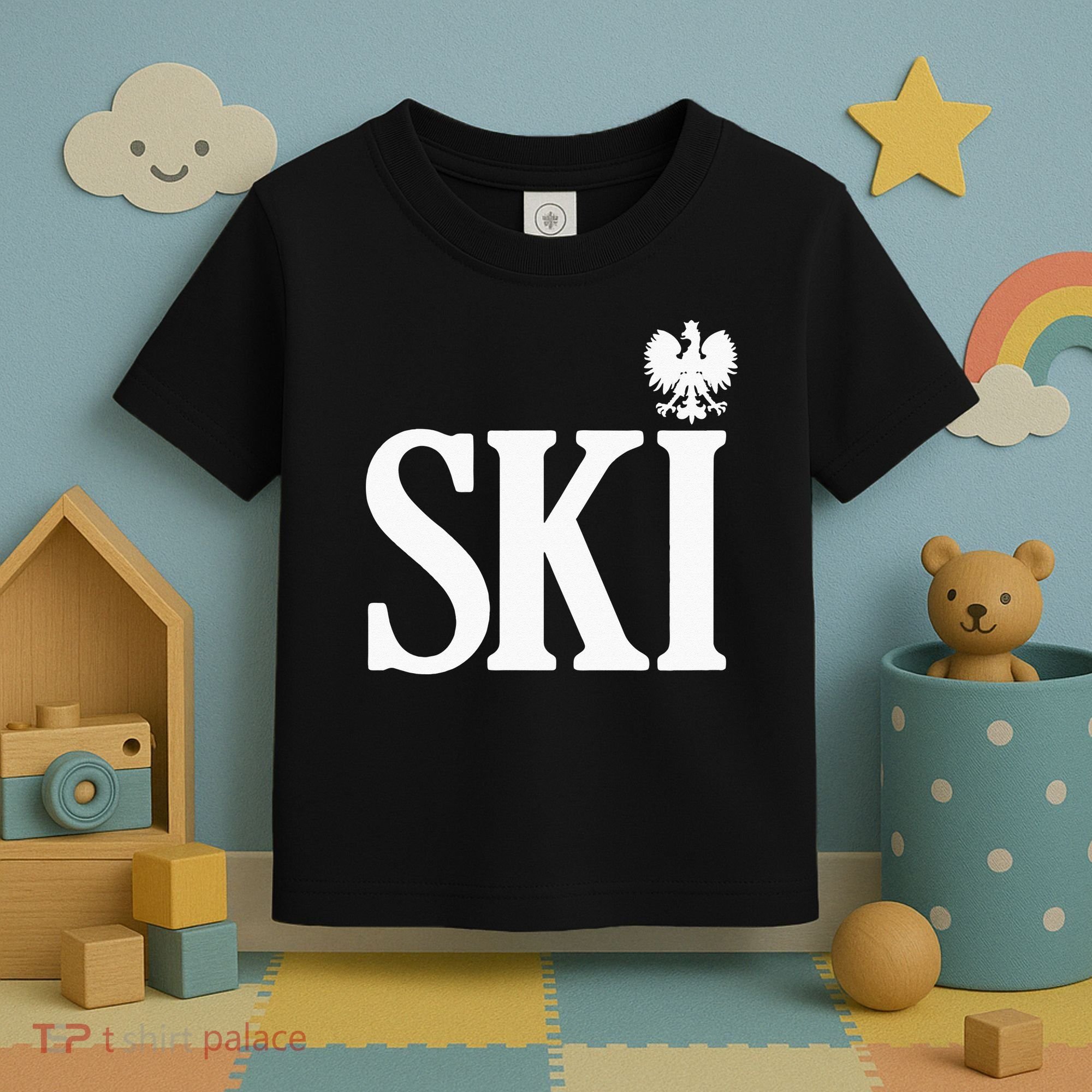 SKI Polish Surnames Ending Polish Eagle Dyngus Day Toddler T-Shirt