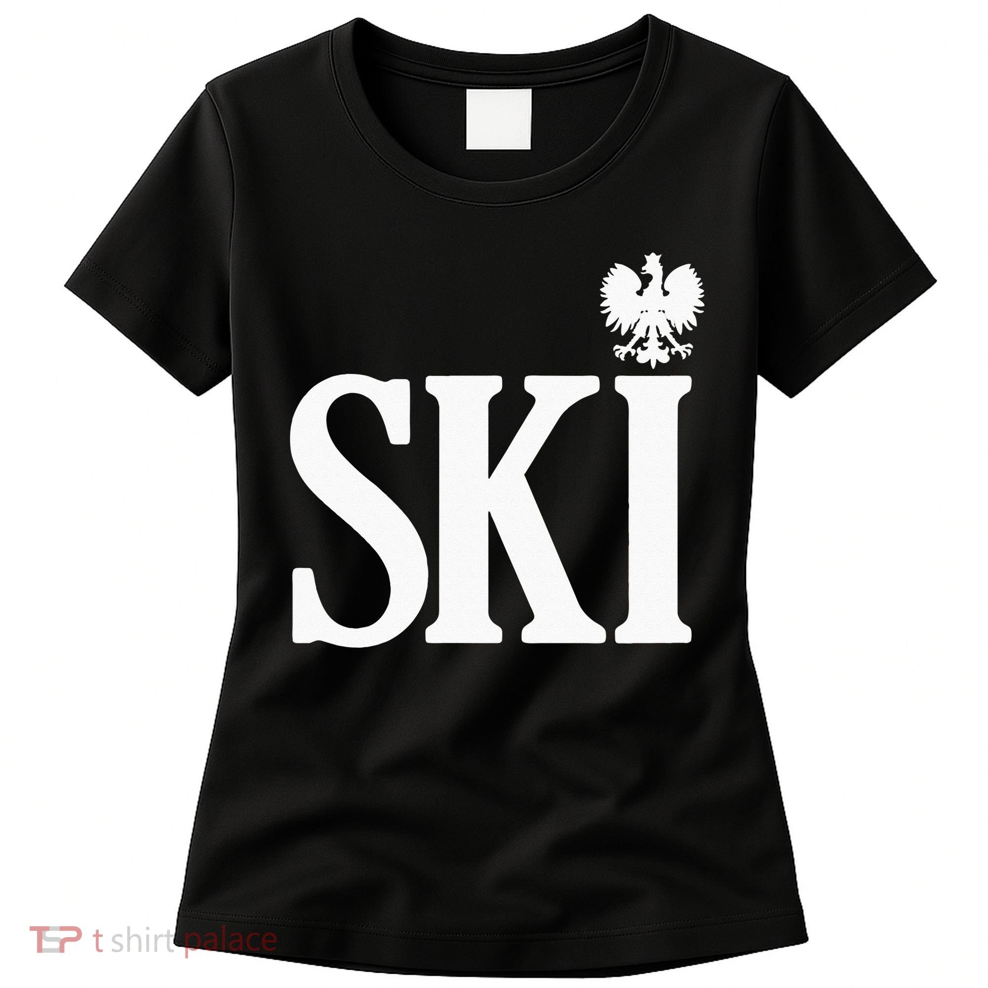 SKI Polish Surnames Ending Polish Eagle Dyngus Day Women's T-Shirt