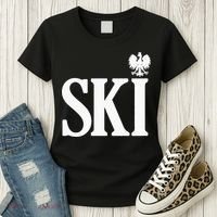 SKI Polish Surnames Ending Polish Eagle Dyngus Day Women's T-Shirt thumb 3