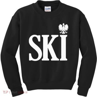 SKI Polish Surnames Ending Polish Eagle Dyngus Day Kids Sweatshirt