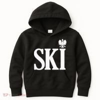 SKI Polish Surnames Ending Polish Eagle Dyngus Day Kids Hoodie thumb 0