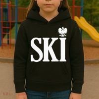 SKI Polish Surnames Ending Polish Eagle Dyngus Day Kids Hoodie thumb 3