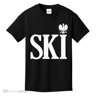 SKI Polish Surnames Ending Polish Eagle Dyngus Day Kids T-Shirt