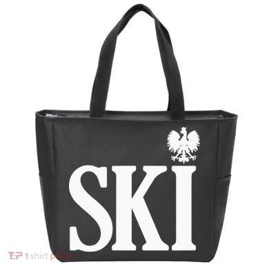 SKI Polish Surnames Ending Polish Eagle Dyngus Day Tote Bag