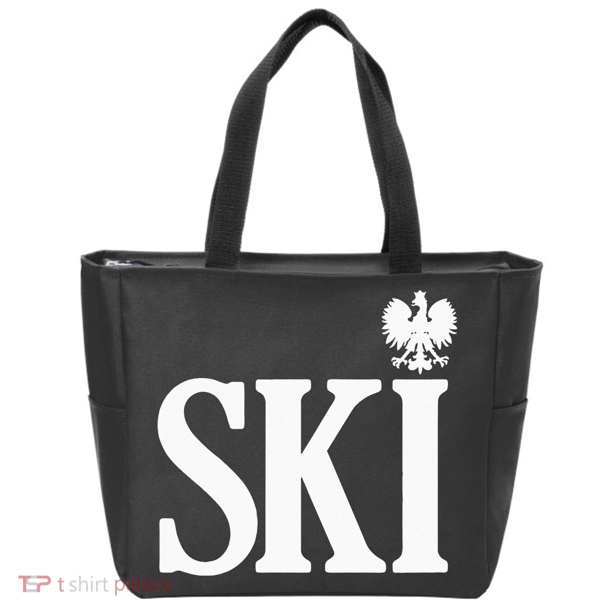 SKI Polish Surnames Ending Polish Eagle Dyngus Day Tote Bag