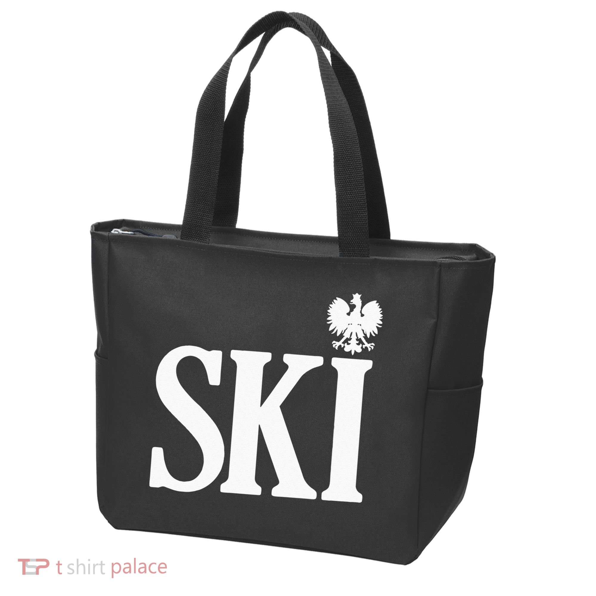 SKI Polish Surnames Ending Polish Eagle Dyngus Day Tote Bag