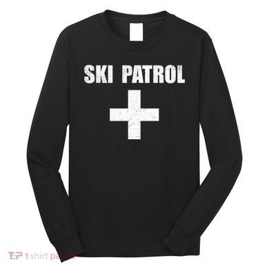 Ski Patrol Skiing First Aid Winter Gift Long Sleeve Shirt
