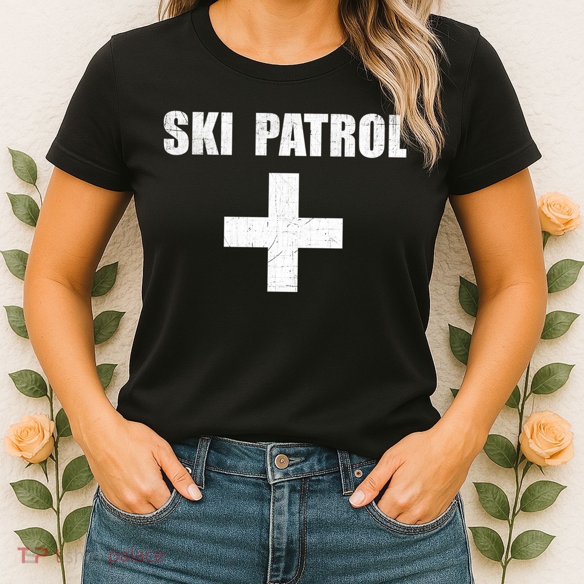 Ski Patrol Skiing First Aid Winter Gift Women's T-Shirt