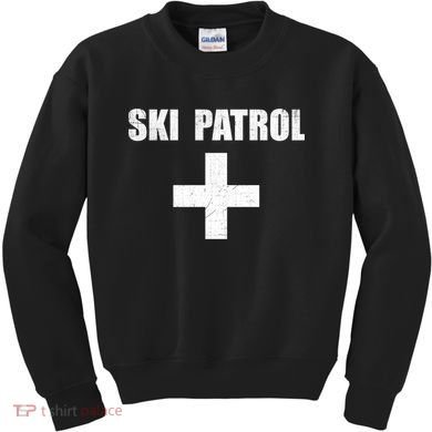 Ski Patrol Skiing First Aid Winter Gift Kids Sweatshirt