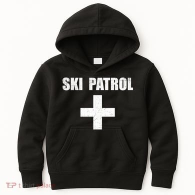 Ski Patrol Skiing First Aid Winter Gift Kids Hoodie