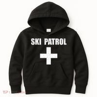Ski Patrol Skiing First Aid Winter Gift Kids Hoodie thumb 0