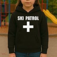 Ski Patrol Skiing First Aid Winter Gift Kids Hoodie thumb 3