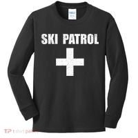 Ski Patrol Skiing First Aid Winter Gift Kids Long Sleeve Shirt thumb 0