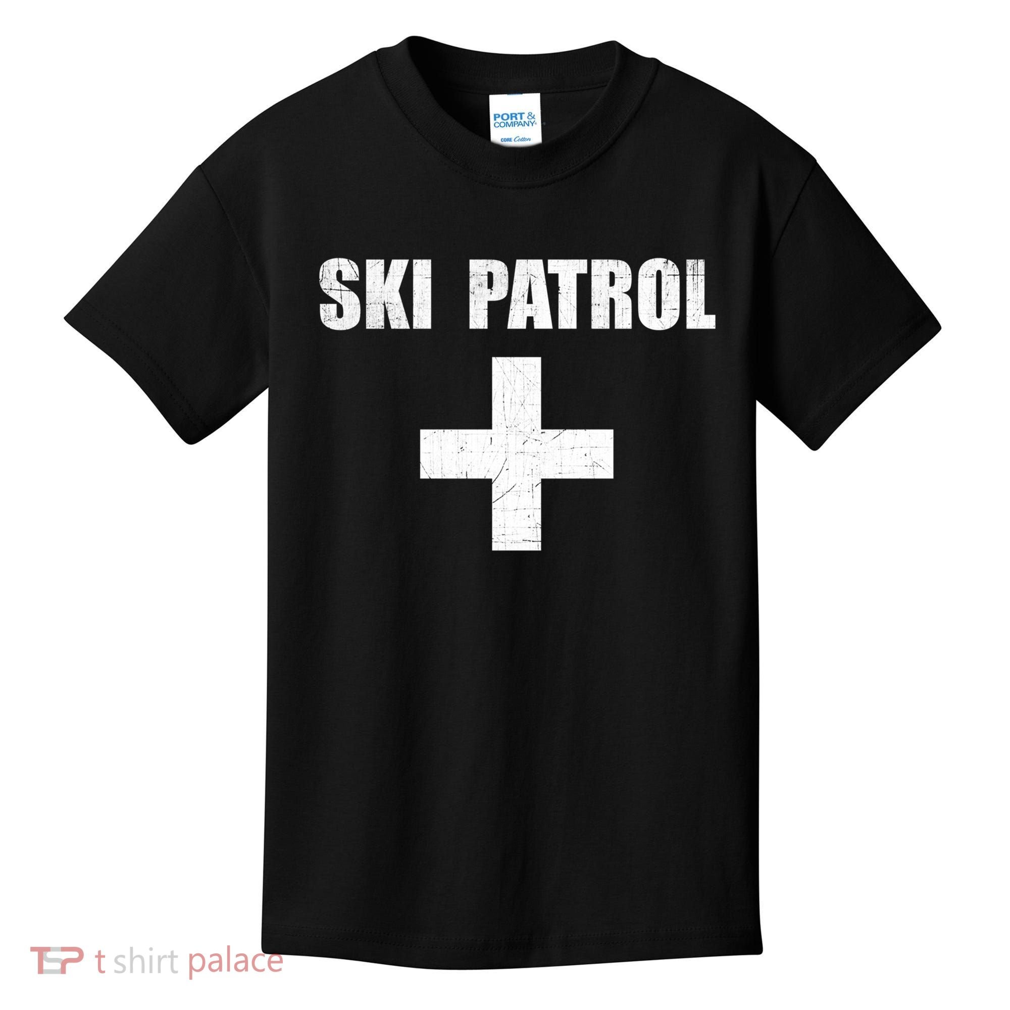 Ski Patrol Skiing First Aid Winter Gift Kids T-Shirt