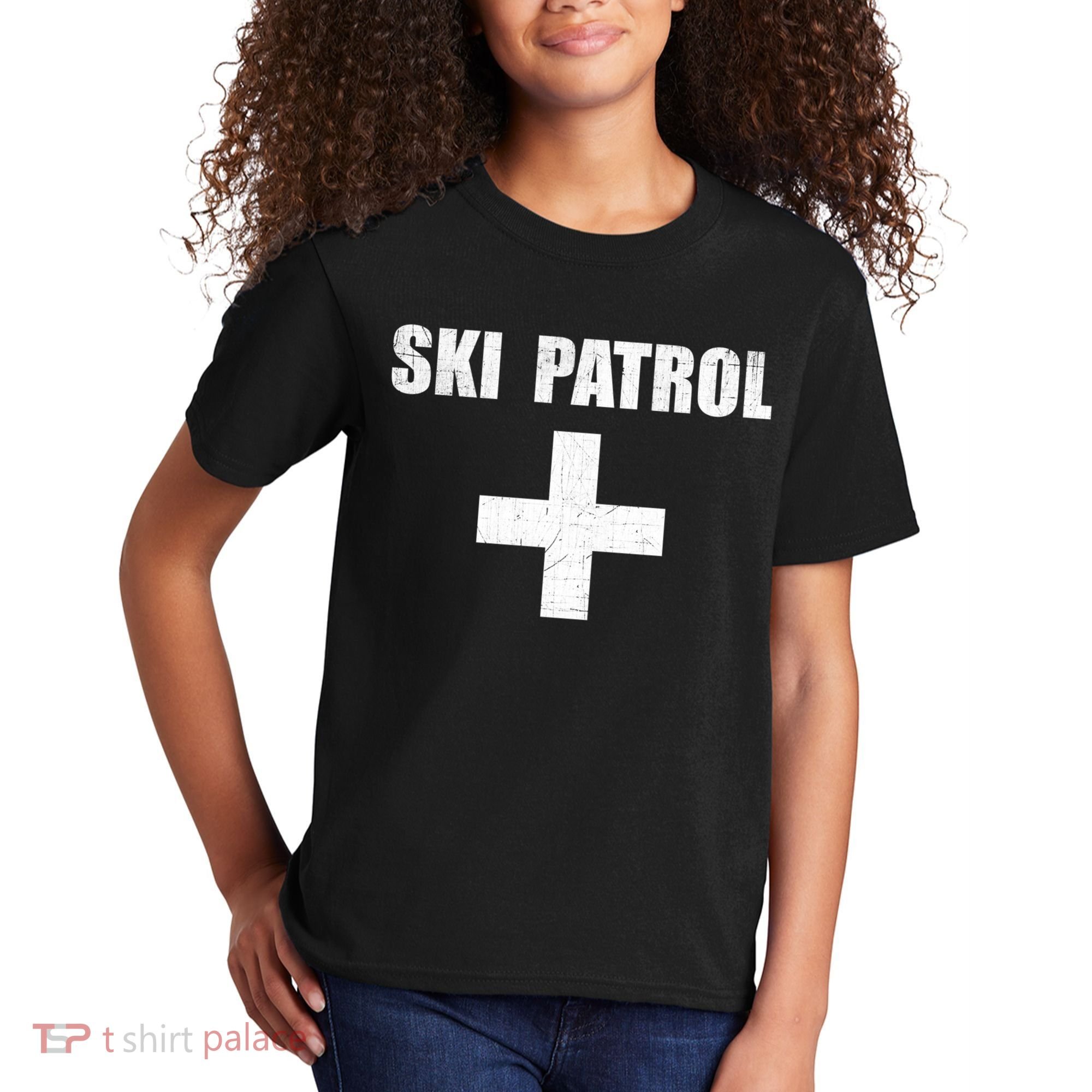 Ski Patrol Skiing First Aid Winter Gift Kids T-Shirt