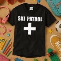 Ski Patrol Skiing First Aid Winter Gift Kids T-Shirt thumb 3