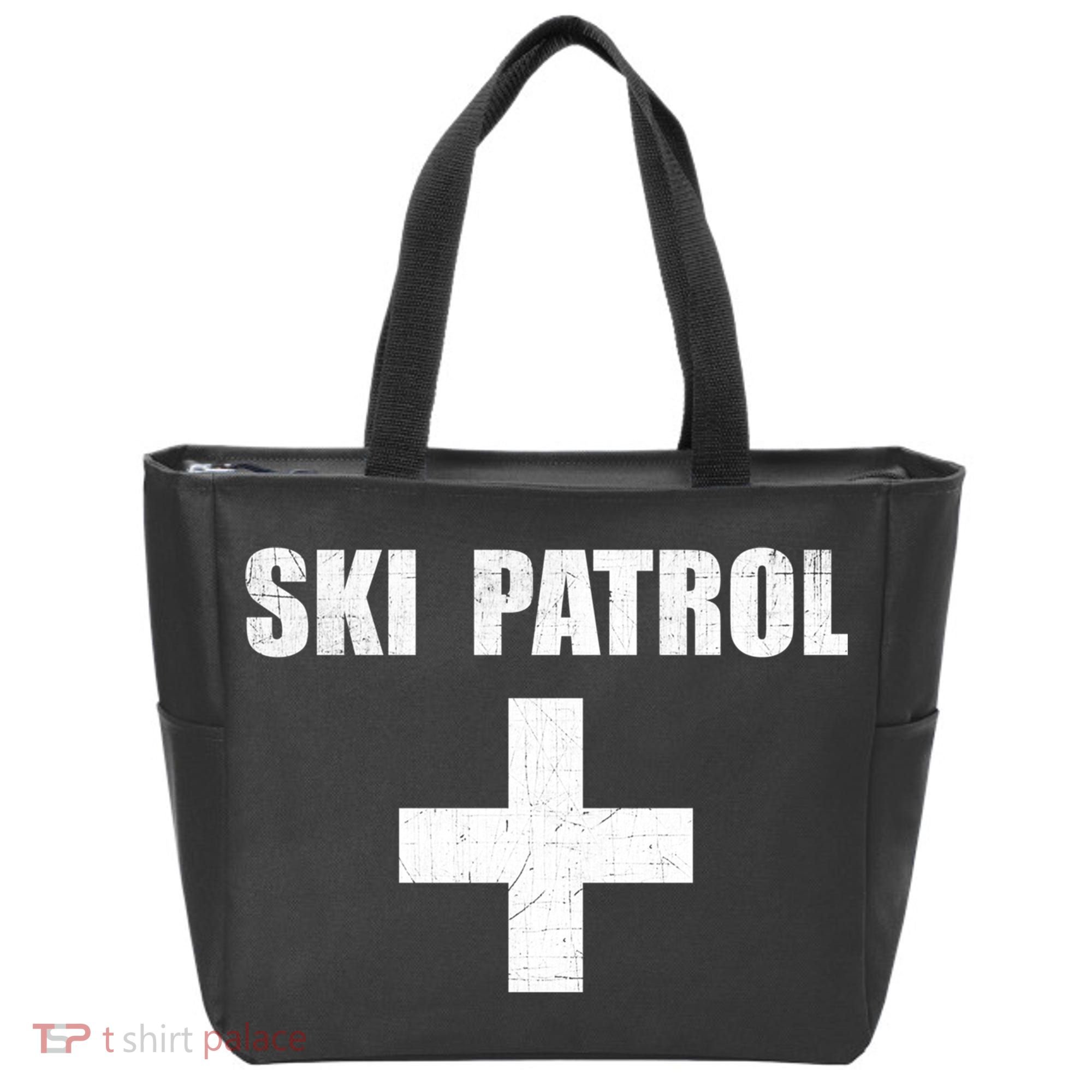 Ski Patrol Skiing First Aid Winter Gift Tote Bag