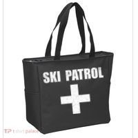Ski Patrol Skiing First Aid Winter Gift Tote Bag thumb 2