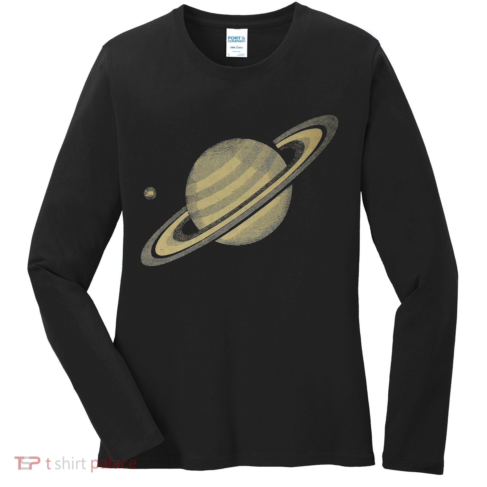 Saturn Planet Solar System Astronomy Women's Long Sleeve Shirt