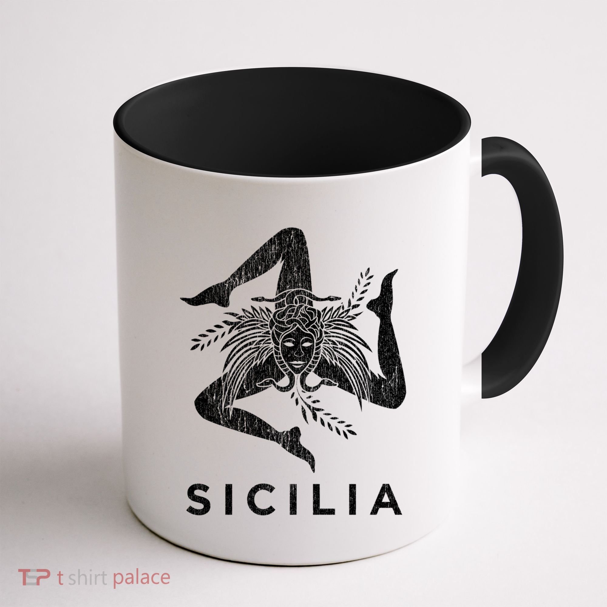 Sicilian Pride Sicilia Sicilian Flag Trinacria Faded Meaningful Gift Coffee Mug