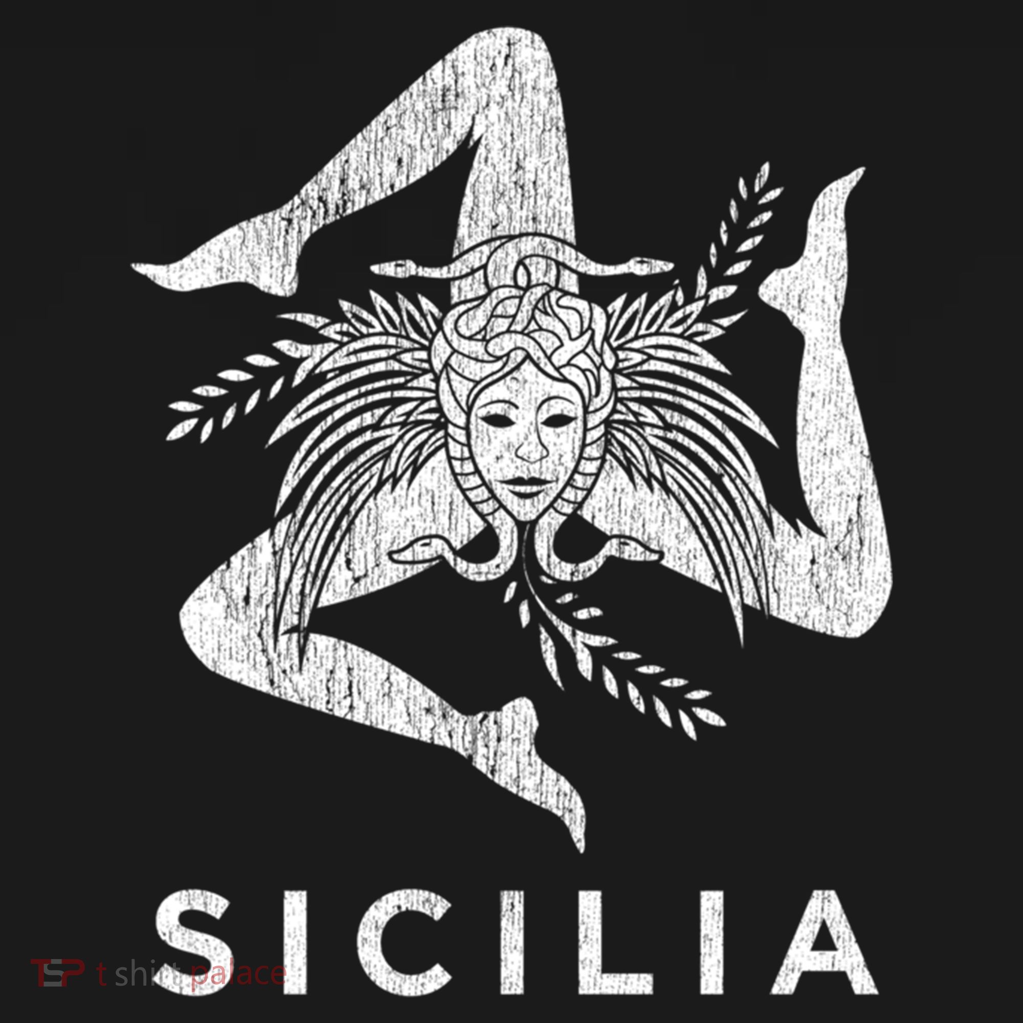 Sicilian Pride Sicilia Sicilian Flag Trinacria Faded Meaningful Gift Women's Hoodie