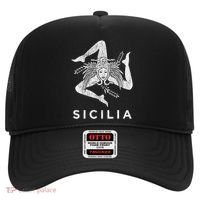 Sicilian Pride Sicilia Sicilian Flag Trinacria Faded Meaningful Gift Hat thumb 0