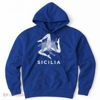 Sicilian Pride Sicilia Sicilian Flag Trinacria Faded Meaningful Gift Hoodie thumb 0