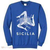 Sicilian Pride Sicilia Sicilian Flag Trinacria Faded Meaningful Gift Sweatshirt thumb 0