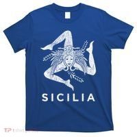 Sicilian Pride Sicilia Sicilian Flag Trinacria Faded Meaningful Gift T-Shirt thumb 0