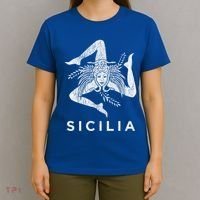 Sicilian Pride Sicilia Sicilian Flag Trinacria Faded Meaningful Gift T-Shirt thumb 4
