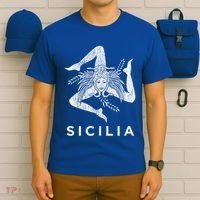 Sicilian Pride Sicilia Sicilian Flag Trinacria Faded Meaningful Gift T-Shirt thumb 6
