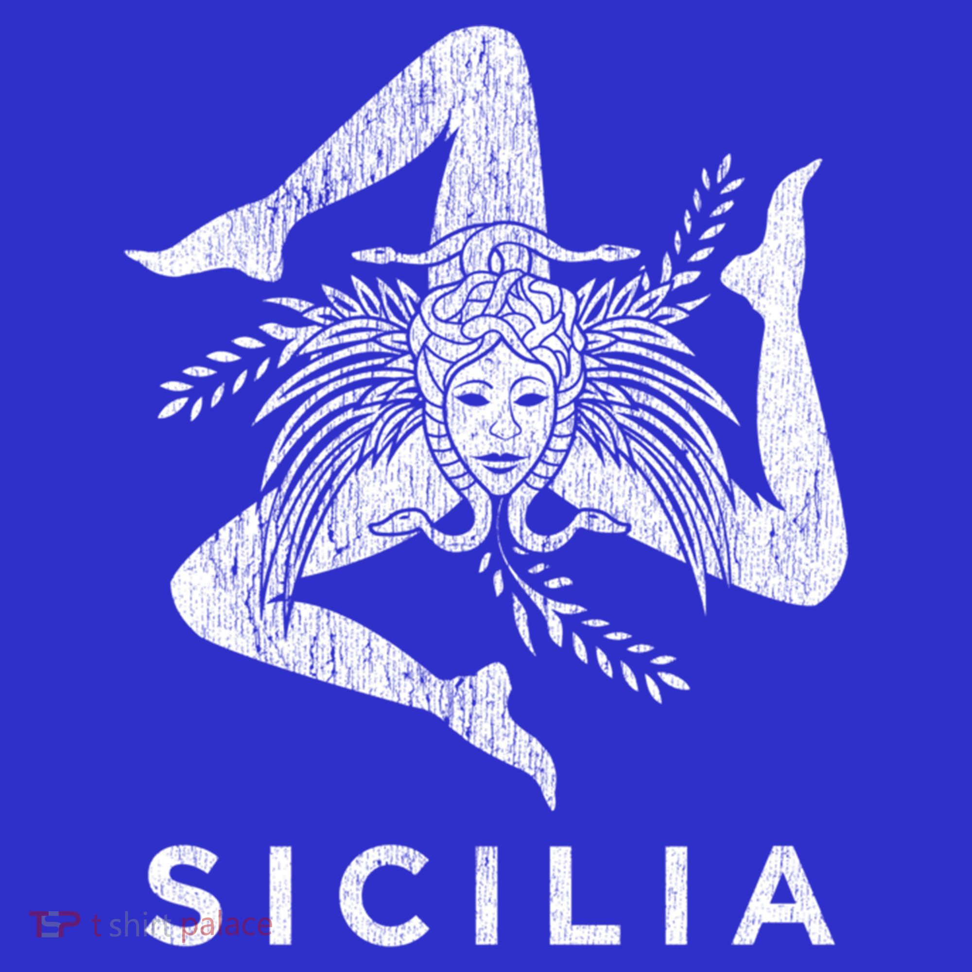 Sicilian Pride Sicilia Sicilian Flag Trinacria Faded Meaningful Gift Coaster