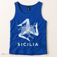 Sicilian Pride Sicilia Sicilian Flag Trinacria Faded Meaningful Gift Tank Top thumb 2