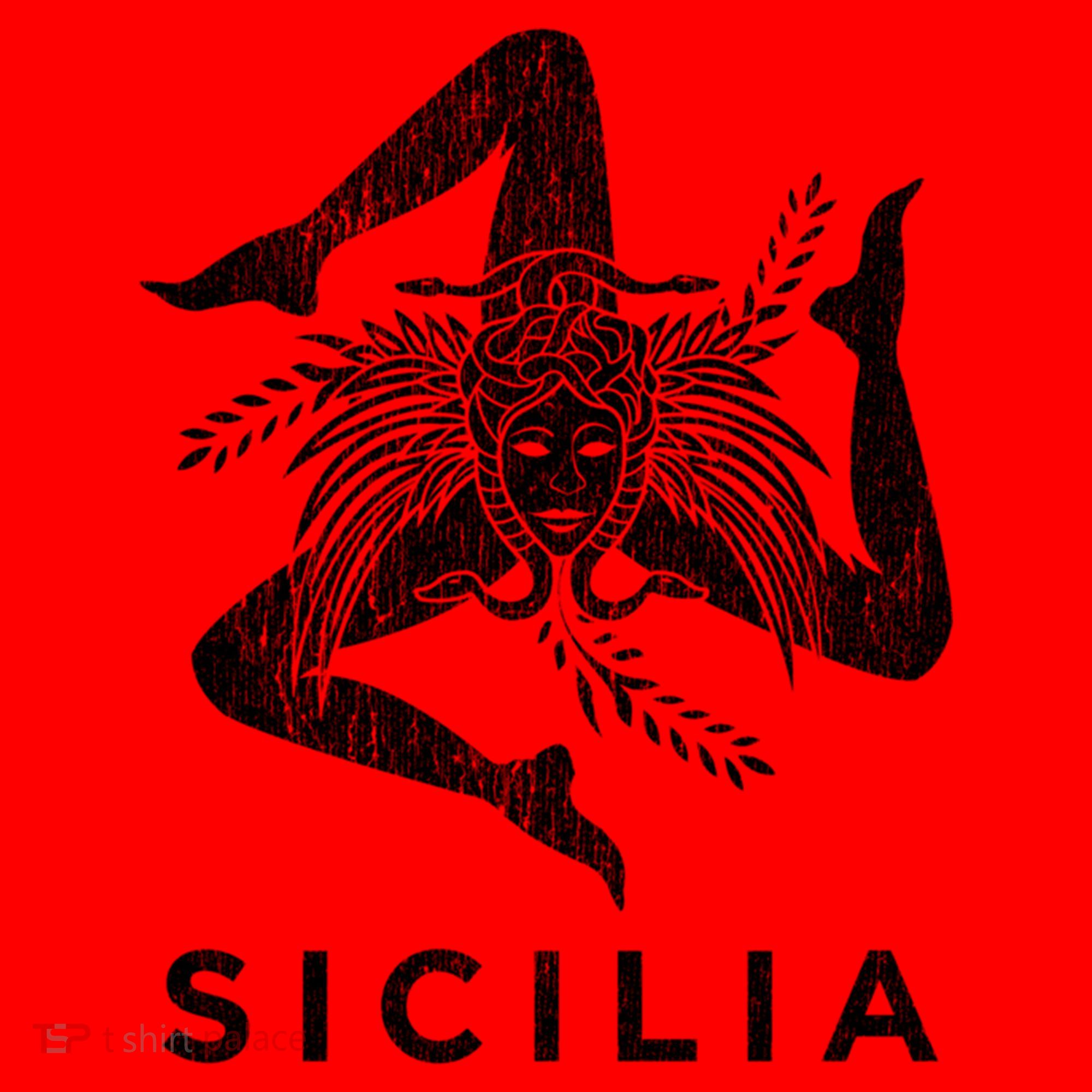 Sicilian Pride Sicilia Sicilian Flag Trinacria Faded Meaningful Gift Santa Hat