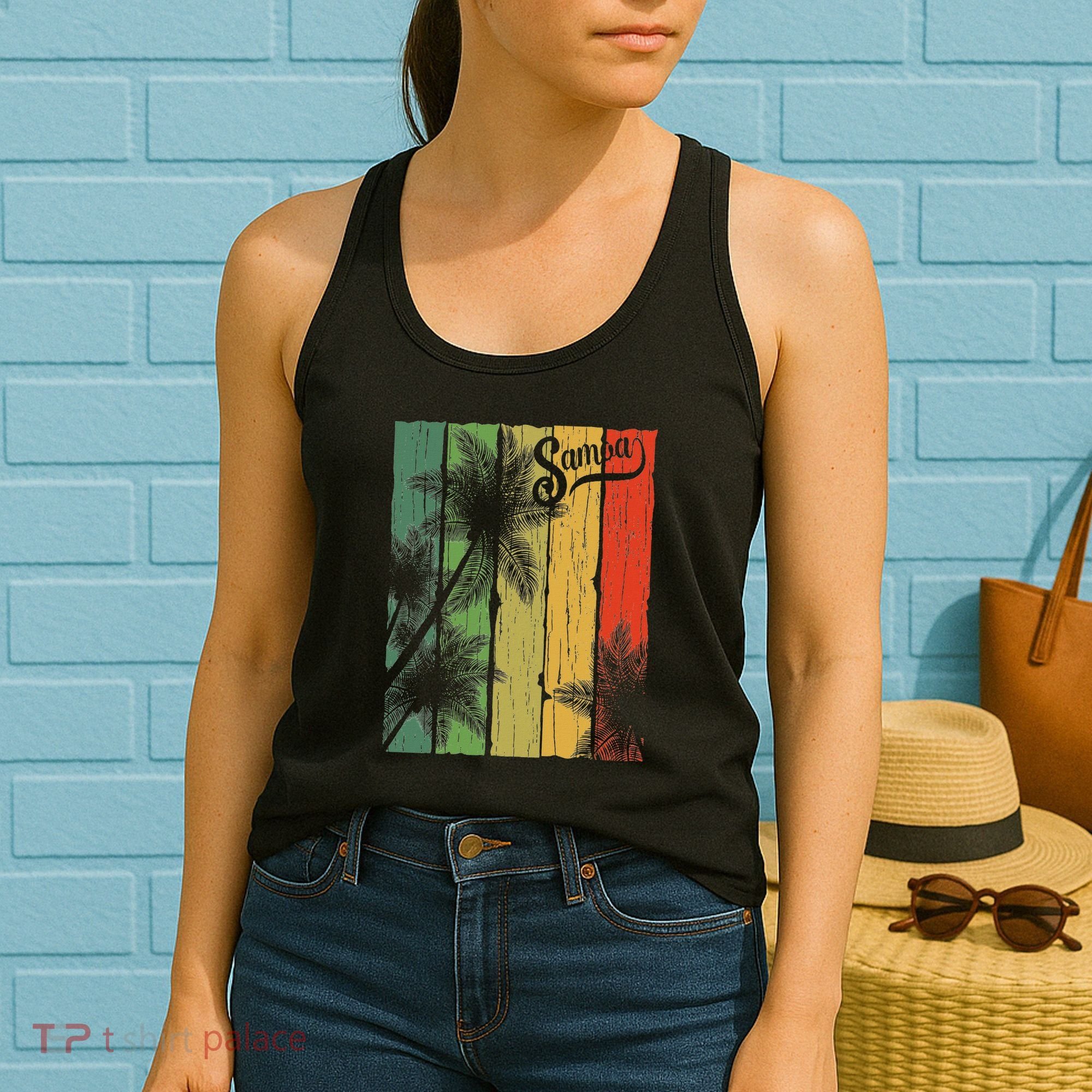 Samoa Palm Scene Casual Wear Polynesian Pride Women's Tank Top