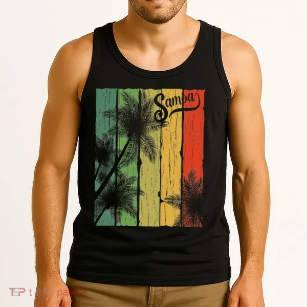 Samoa Palm Scene Casual Wear Polynesian Pride Tank Top