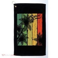 Samoa Palm Scene Casual Wear Polynesian Pride Golf Towel thumb 0