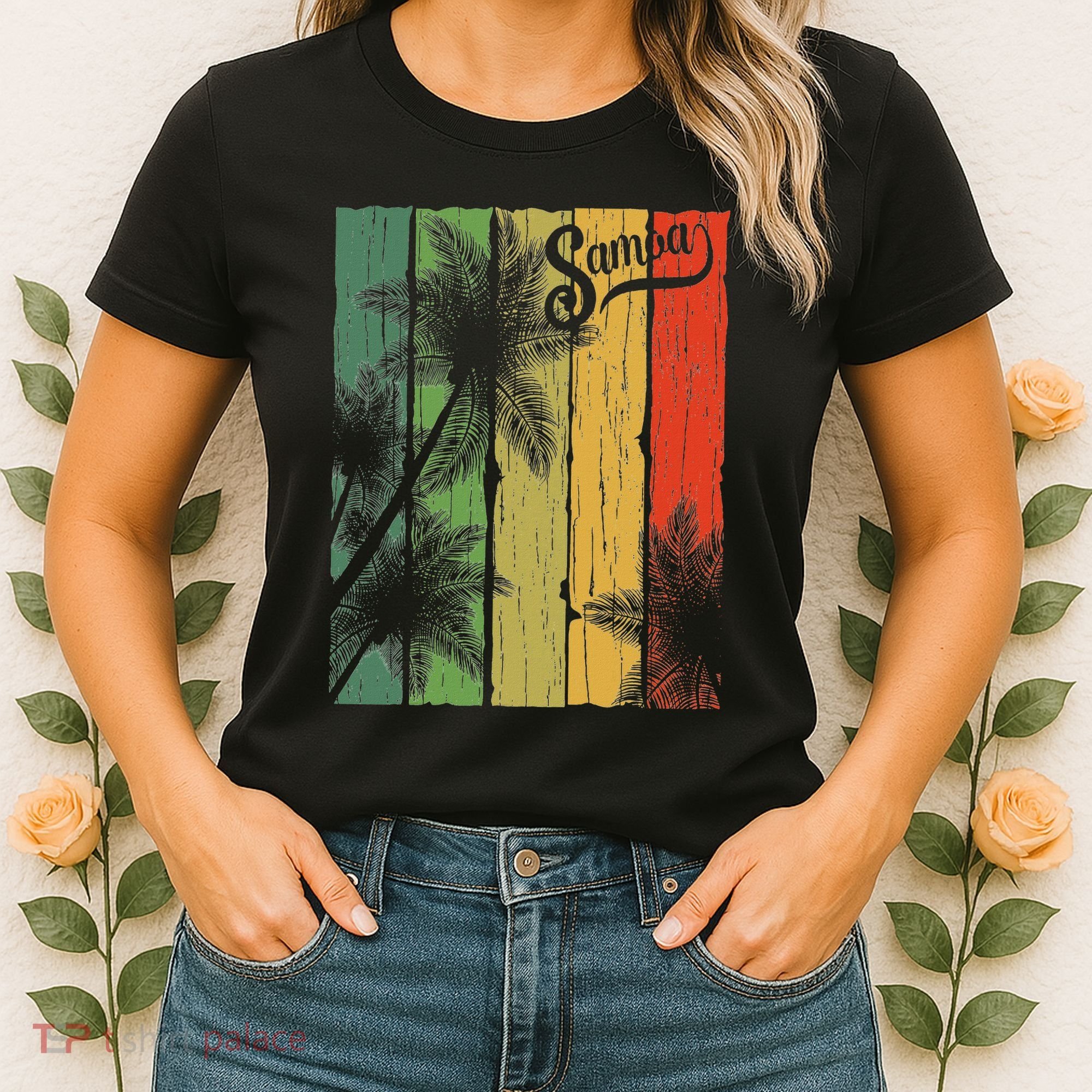 Samoa Palm Scene Casual Wear Polynesian Pride Women's T-Shirt