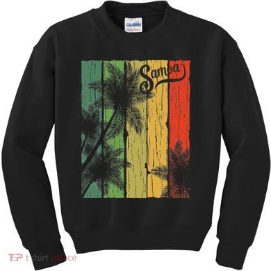 Samoa Palm Scene Casual Wear Polynesian Pride Kids Sweatshirt
