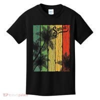 Samoa Palm Scene Casual Wear Polynesian Pride Kids T-Shirt thumb 0