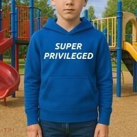 Super Privileged Social Justice Hu Rights Gift Kids Hoodie thumb 2